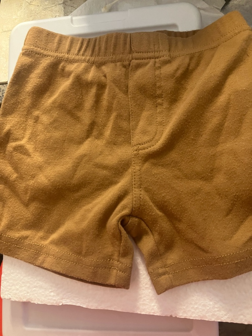 Timberland Infant Shorts in Caramel 6-9 Months